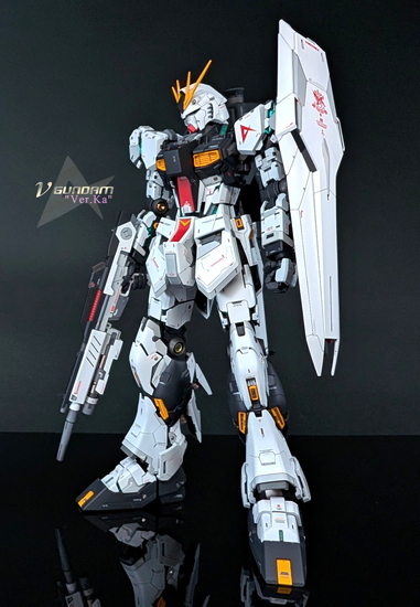 MG νガンダムVer.Ka ダブルファンネル/レジン他改造涂裝完成品　プレバン拡張ユニット　 (SDCSEXEGHGRGPGFM30MM