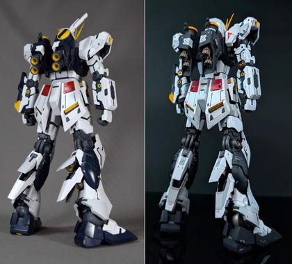 MG νガンダムVer.Ka ダブルファンネル/レジン他改造涂裝完成品　プレバン拡張ユニット　 (SDCSEXEGHGRGPGFM30MM