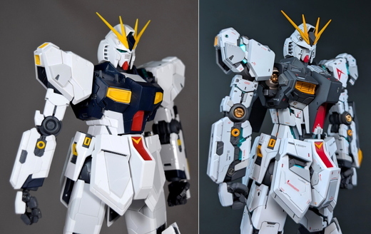 MG νガンダムVer.Ka ダブルファンネル/レジン他改造涂裝完成品　プレバン拡張ユニット　 (SDCSEXEGHGRGPGFM30MM