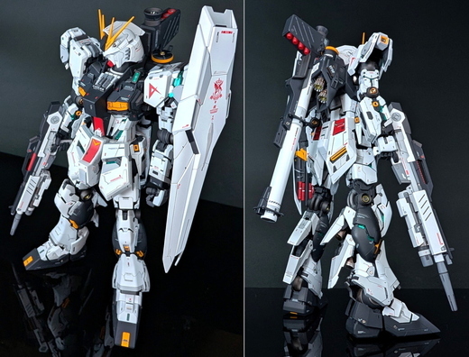 MG νガンダムVer.Ka ダブルファンネル/レジン他改造涂裝完成品　プレバン拡張ユニット　 (SDCSEXEGHGRGPGFM30MM