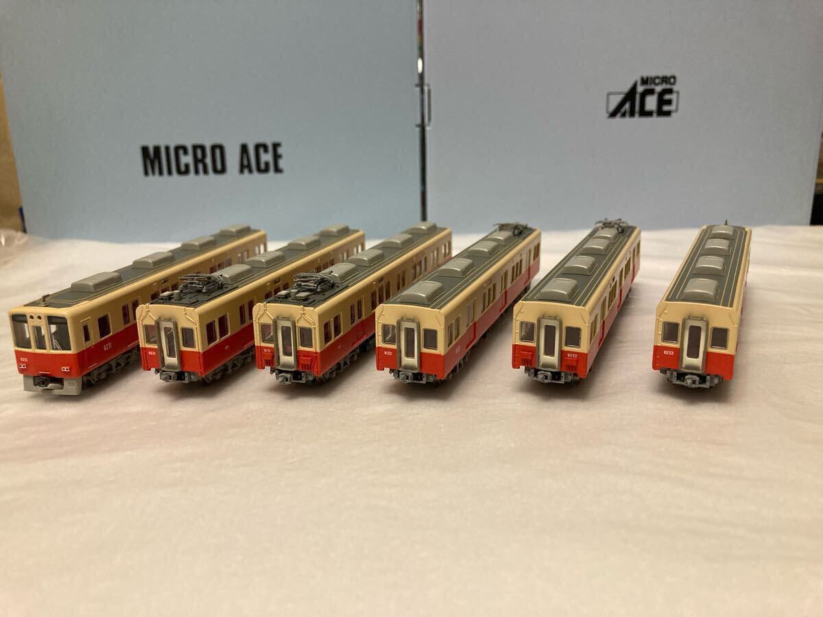 マイクロエース 坂神8000系電車(chē) 「8231～8232」舊涂裝?連結(jié)器交換 6両セット A6494 