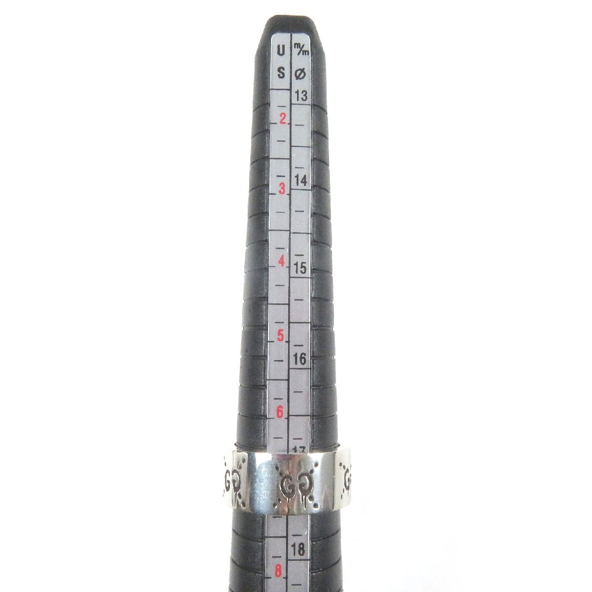  прекрасный товар *GUCCI Gucci 455318 призрак кольцо * кольцо аксессуары SV925 серебряный 15 ( Япония размер 14 номер соответствует ) Италия производства масса 10.6g мужской 