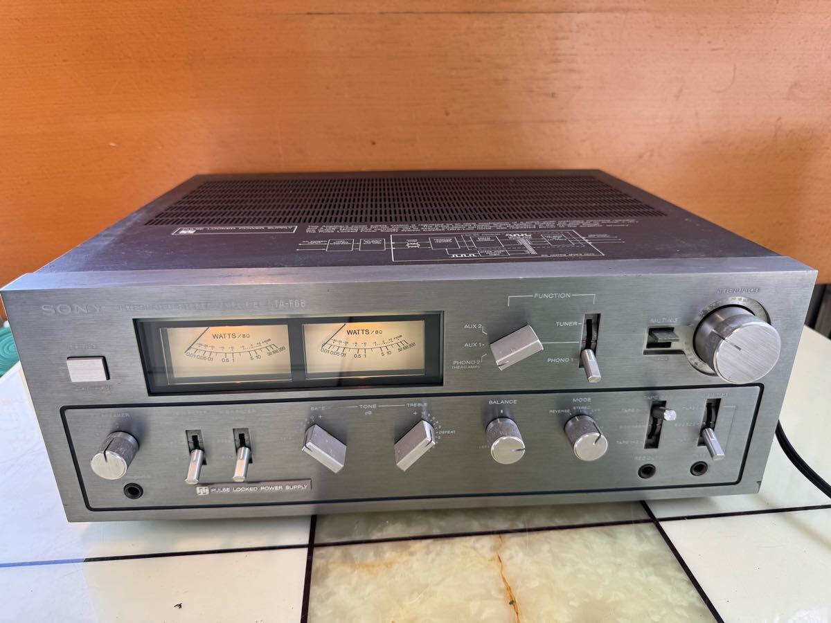 (J12) SONY ソニー TA-F6B プリメインアンプ オーディオ機(jī)器 通電確認(rèn)済み　現(xiàn)狀品　ジャンク