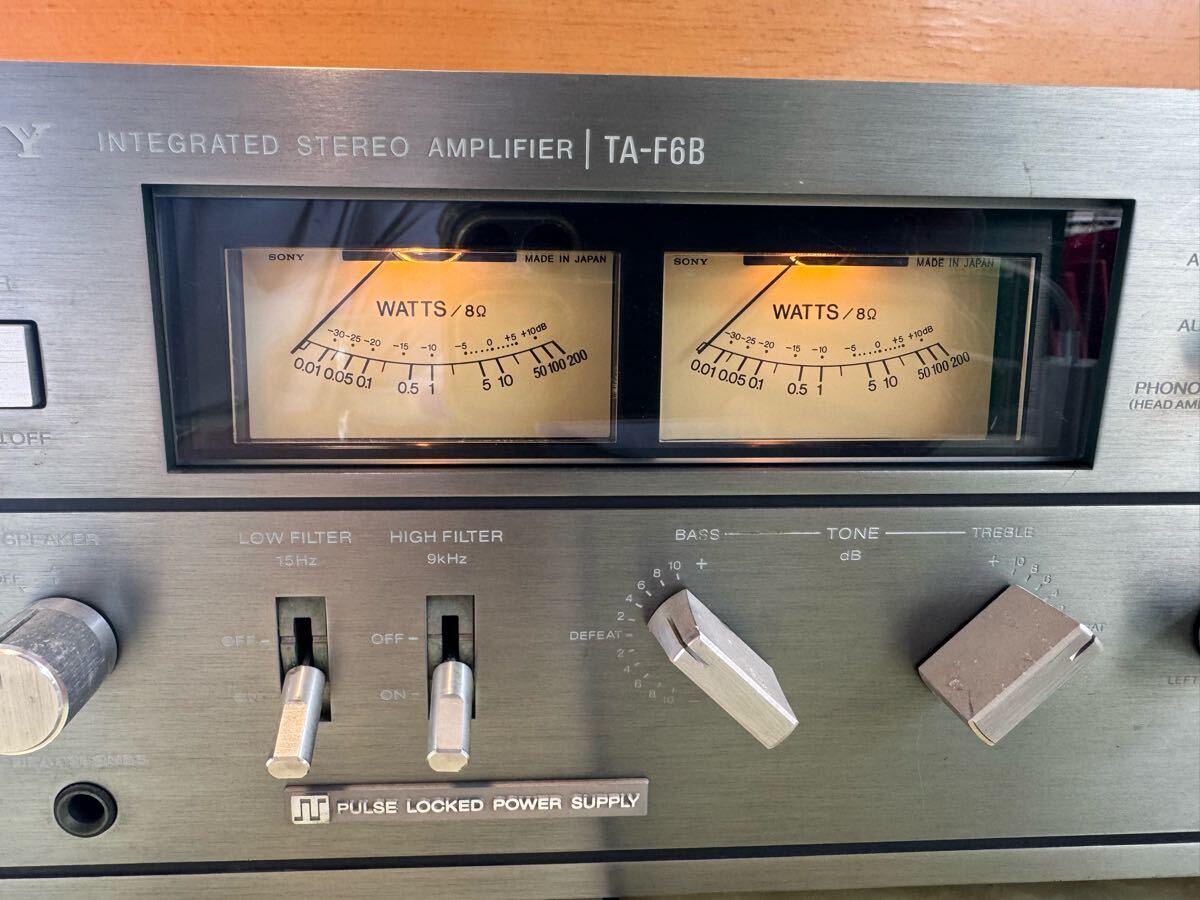 (J12) SONY ソニー TA-F6B プリメインアンプ オーディオ機(jī)器 通電確認(rèn)済み　現(xiàn)狀品　ジャンク