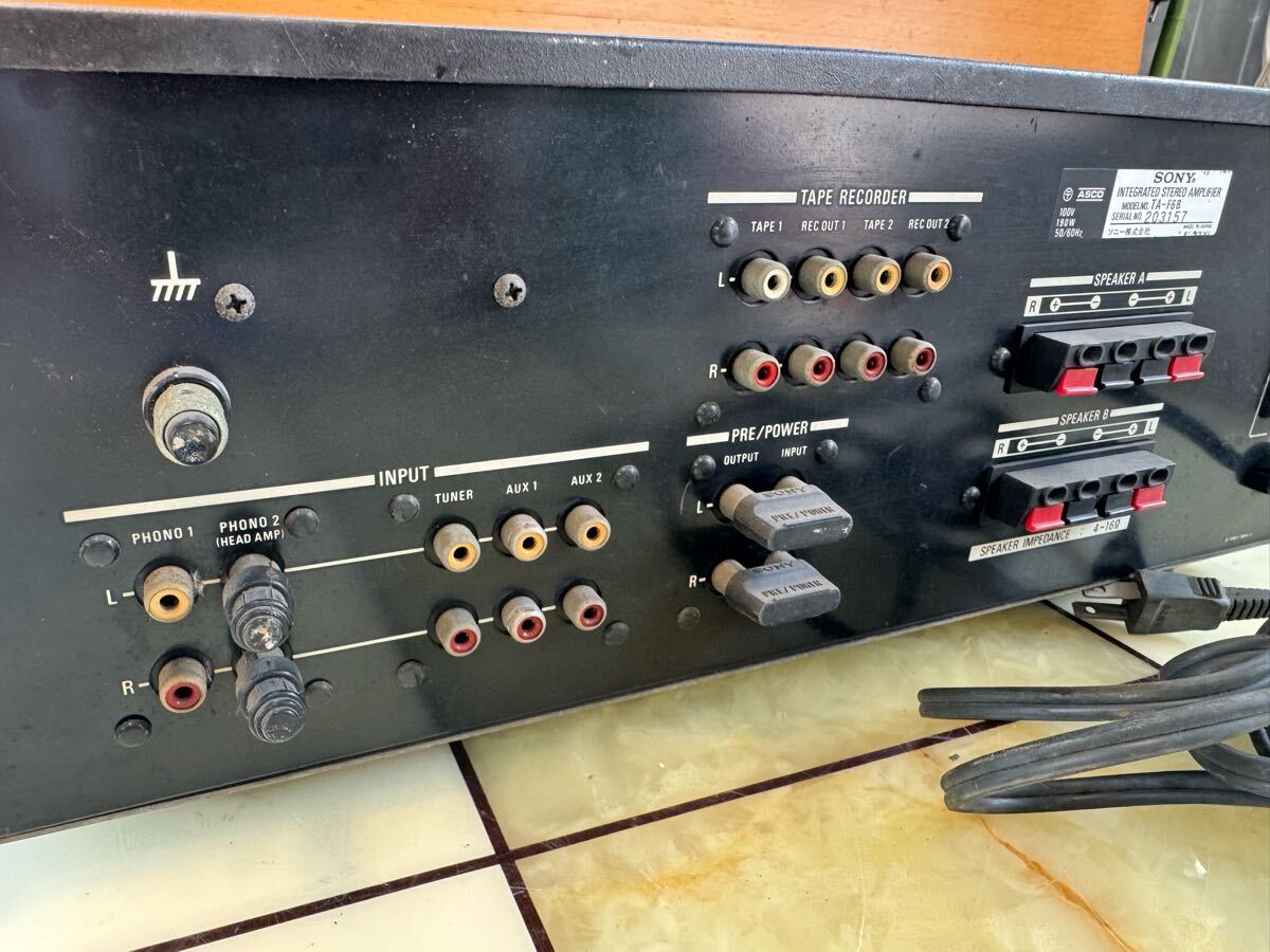 (J12) SONY ソニー TA-F6B プリメインアンプ オーディオ機(jī)器 通電確認(rèn)済み　現(xiàn)狀品　ジャンク