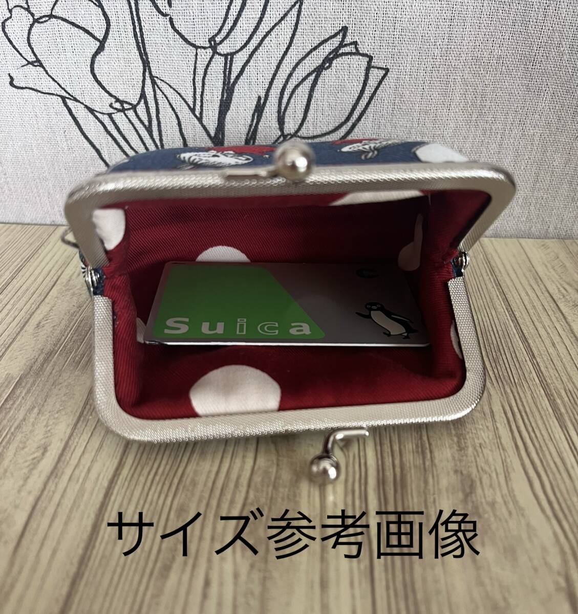訳あり★がま口 / ポーチ/ 財布 / 小物入れ / ハンドメイド ☆リトルミイ・デニム調・9