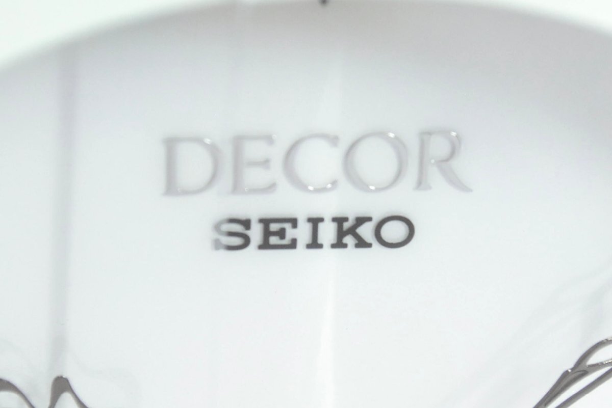(4-15336) SEIKO セイコー『DECOR』デコール 置時計 クォーツ クロック 日本制 不動品【緑和堂】
