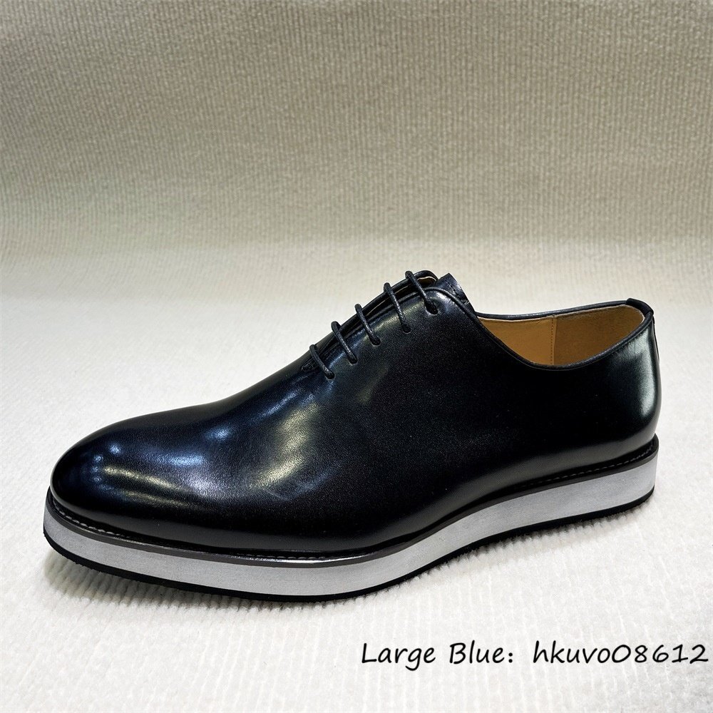  трудно найти * туфли без застежки Loafer мужской телячья кожа работник ручная работа бизнес обувь джентльмен обувь кожа обувь кожа обувь натуральная кожа спортивные туфли черный 24.5cm