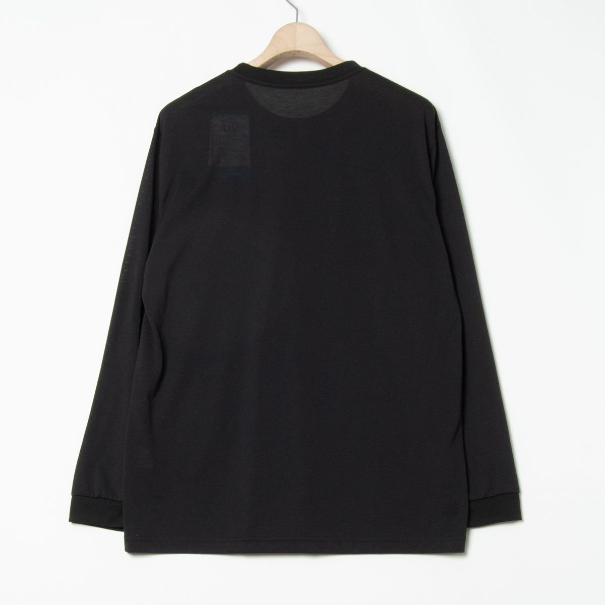 メール便? タグ付き mont-bell モンベル L WIC.ロングスリーブT Men's クルーネック 長袖 Tシャツ ブラック ポリ100％ 薄手 メンズ 春夏