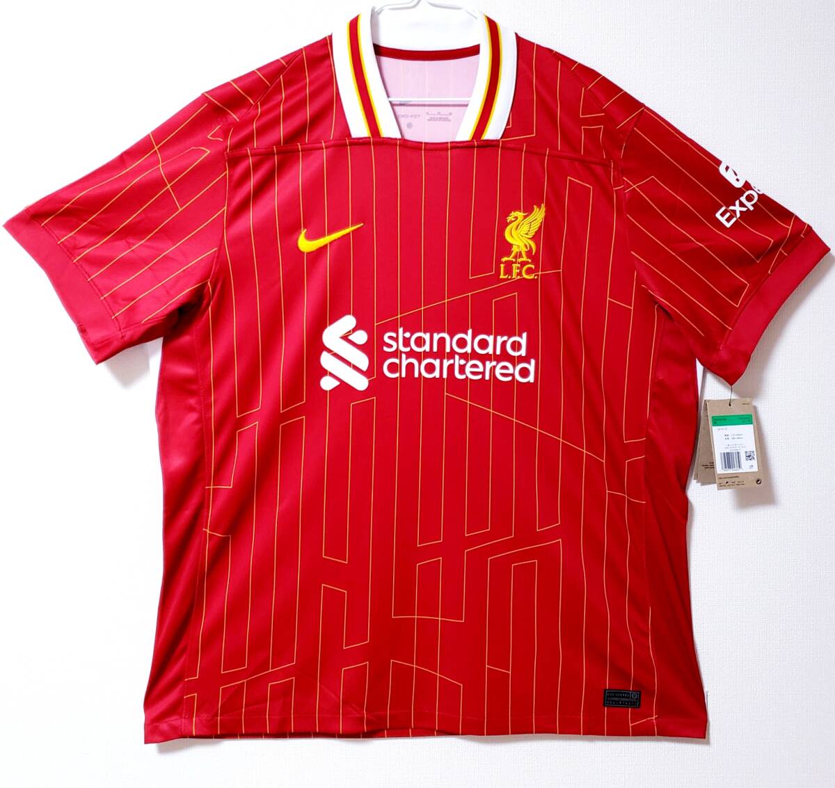 ◯最新作 ２０２５ リバプール L.f.C 新品タグ付き 美品 正規品 XL 1ST オフィシャル 公式ユニフォーム NIKE ☆未使用 美品