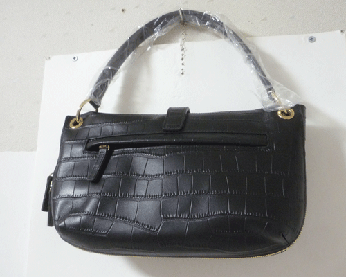 新品　未使用　ラ バガジェリー　LA BAGAGERIE　ブラック　黒　クロコ型押し　2WAY　斜め掛けショルダー　ハンド　バッグ　レディース_画像2