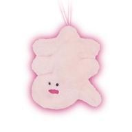 中古キーホルダー 「ま」のぬいぐるみ 「アートユニブテクニカラー 求心フレンズ ひらがなふわふわぬいぐるみ(ゴムひも付き)_画像1