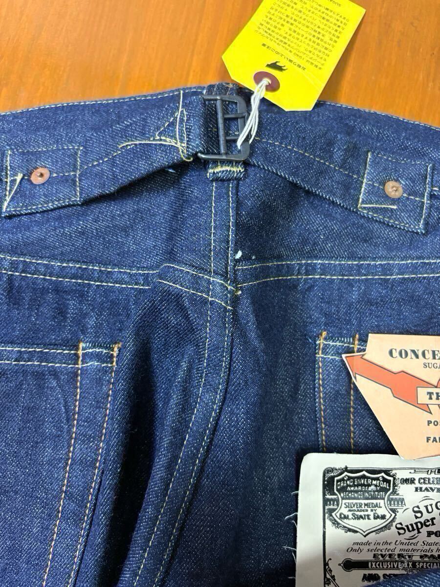 ■新品★W33★東洋 SUGAR CANE シュガーケーン SC49005★大戦★新作★Super Denim Collectibles BLUE DENIM WAIST OVERALLS 1942年 MODEL 