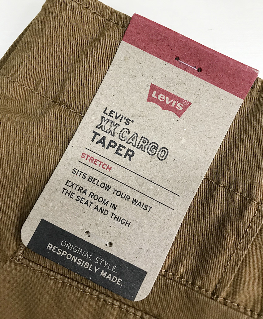 新品タグ付き■Levi'sリーバイス/XX CHINO カーゴCARGOパンツテーパーキャメル/39441-0033/34■在庫限り■