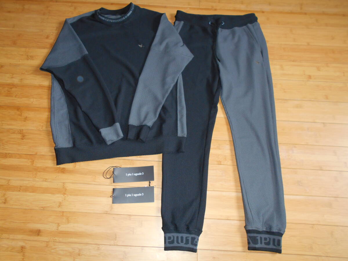 23ss 1piu1uguale3 [SPORT]?113 sport TECHNICAL MESH CRAZY LOOSE CREW & CRAZY RIB PANTS セットアップ