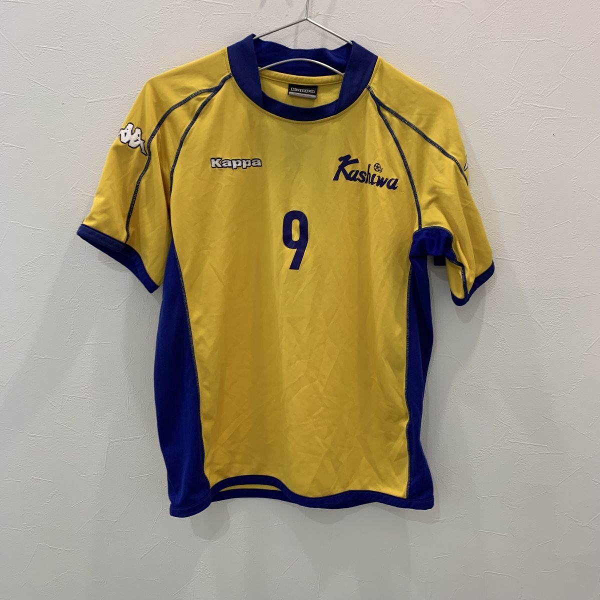 TNZ2147 оригинал Junior Kashiwa kappa короткий рукав #9 желтый голубой 160 TNZ2147 оригинал Junior Kashiwa kappa короткий рукав #9 желтый голубой 160