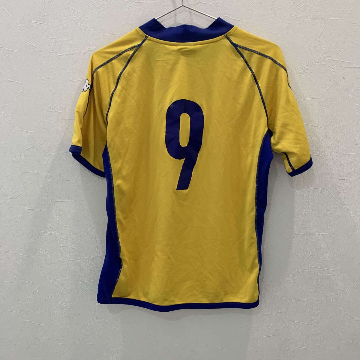 TNZ2147 оригинал Junior Kashiwa kappa короткий рукав #9 желтый голубой 160