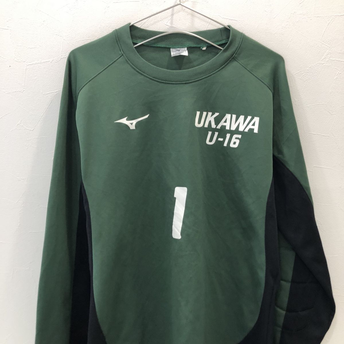 TNZ2270 оригинал Mizuno Tochigi . река #1 keeper длинный рукав зеленый XL