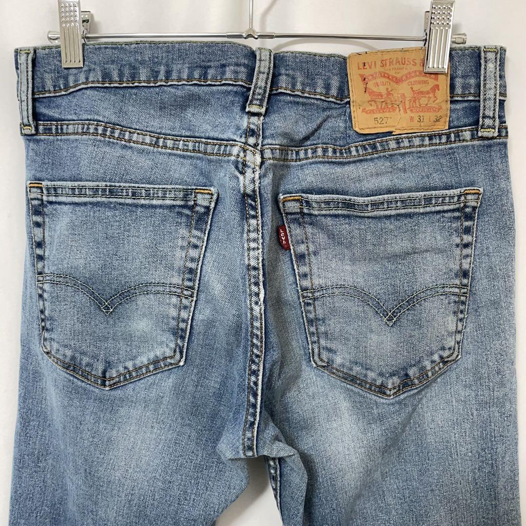 B-967 LEVI'S リーバイス 527 W31 ブーツカット フレア デニム ジーンズ ジーパン インディゴ ブルー