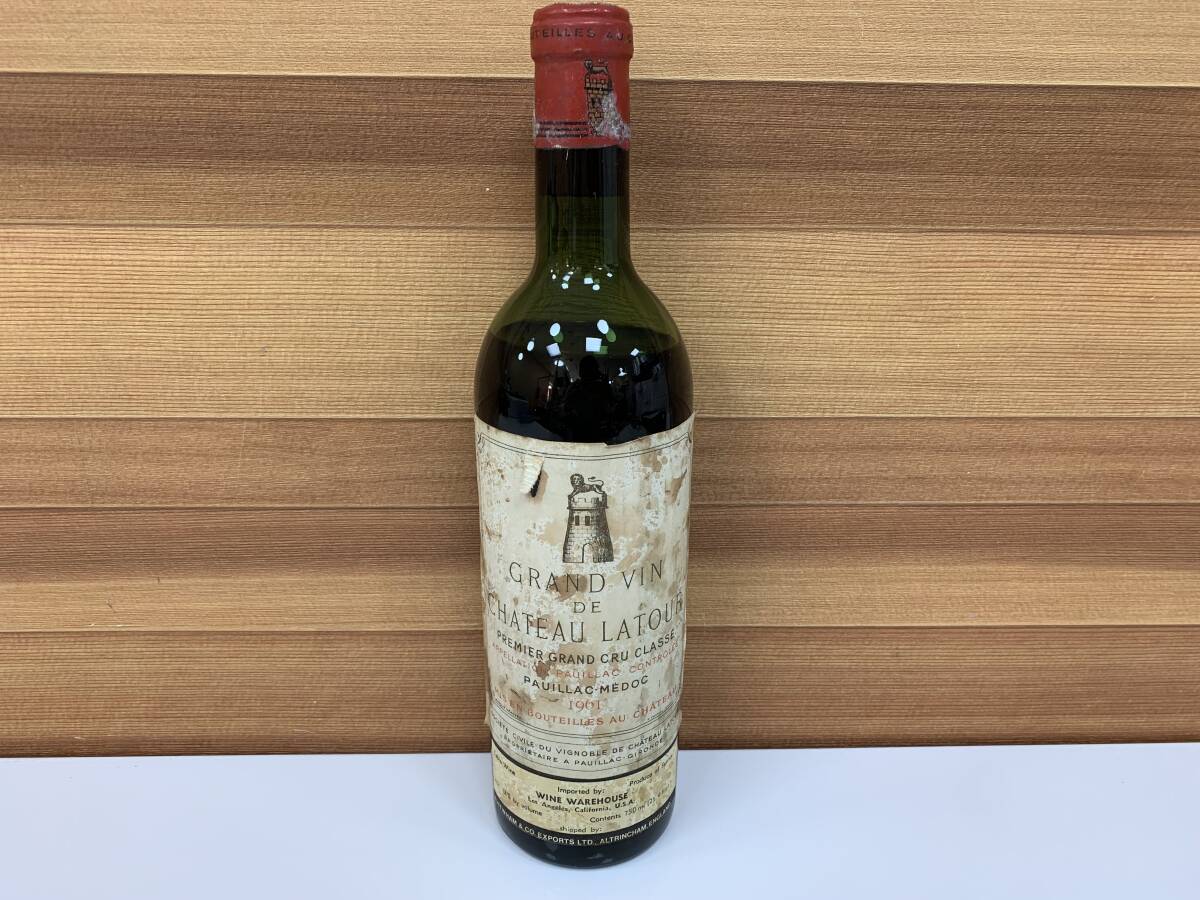 【未開栓】GRAND VIN DE CHATEAU LATOUR シャトー ラトゥール 1961年 750ml 12% ワイン 赤 お酒 T250618