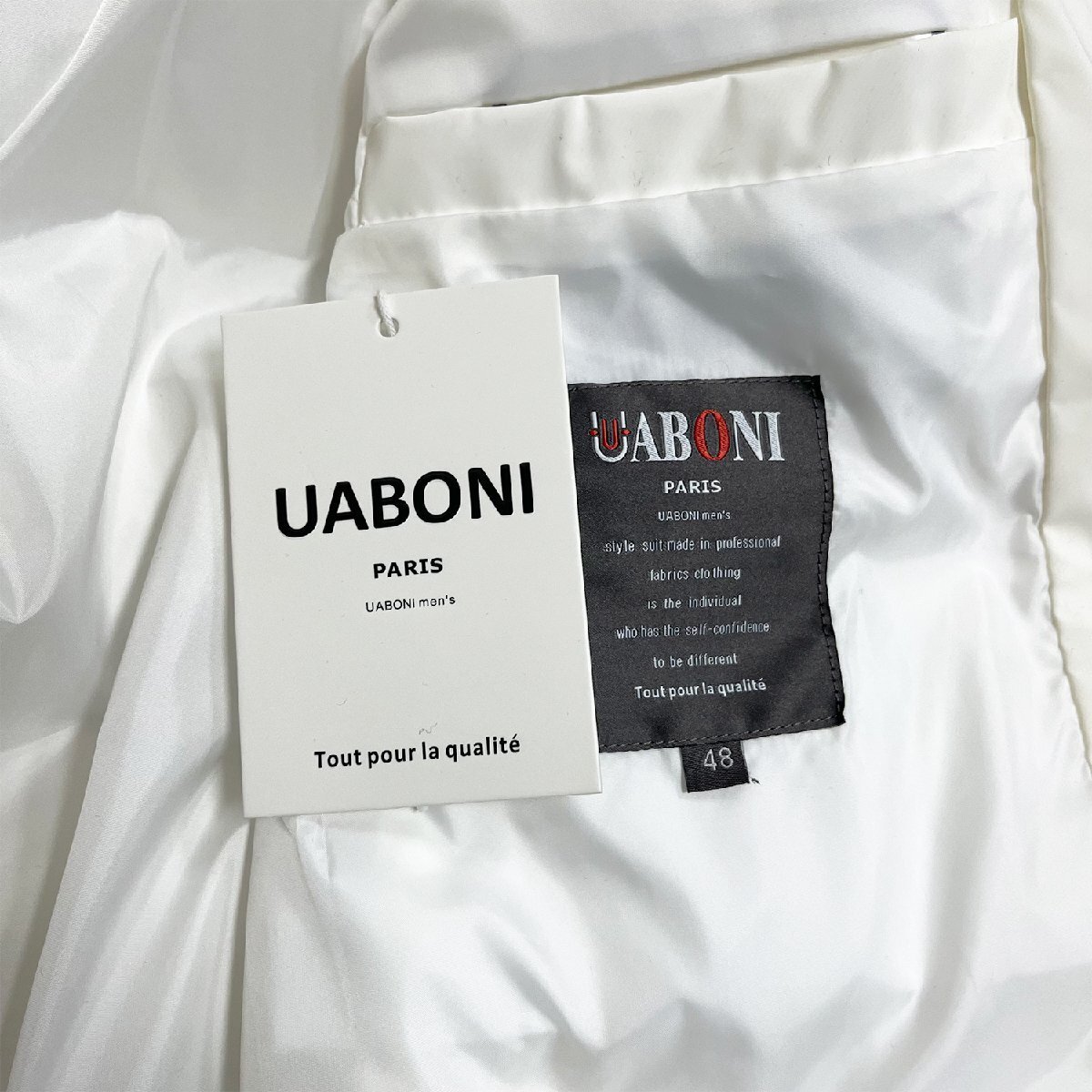 絶賛EU制＆定価10萬◆UABONI*Paris*ダウンジャケット*ユアボニ*パリ発◆ダックダウン90％ 軽量 防寒防風(fēng) 無地 カジュアル アウター 冬服2XL
