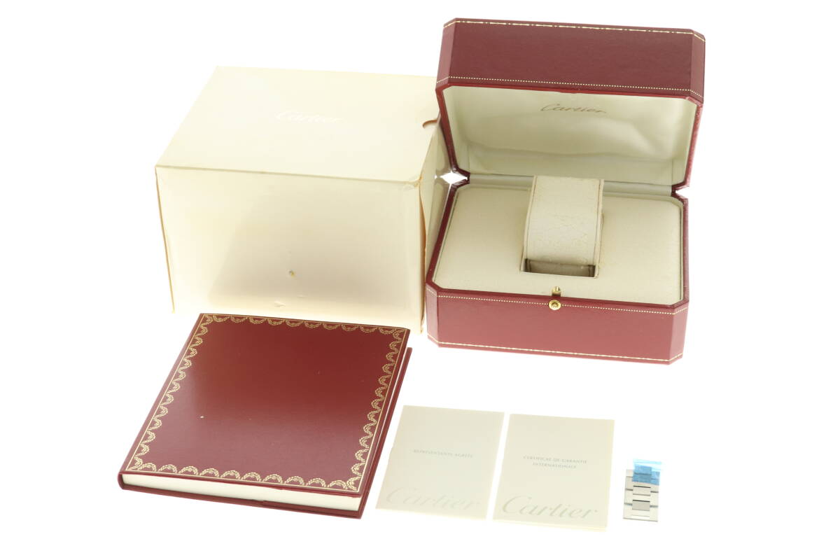 LVSP7-6-23 7T064-5 Cartier カルティエ 腕時計 2324 パシャC デイト ラウンド 自動巻き 約98g ボーイズ シルバー 付屬品付き ジャンク