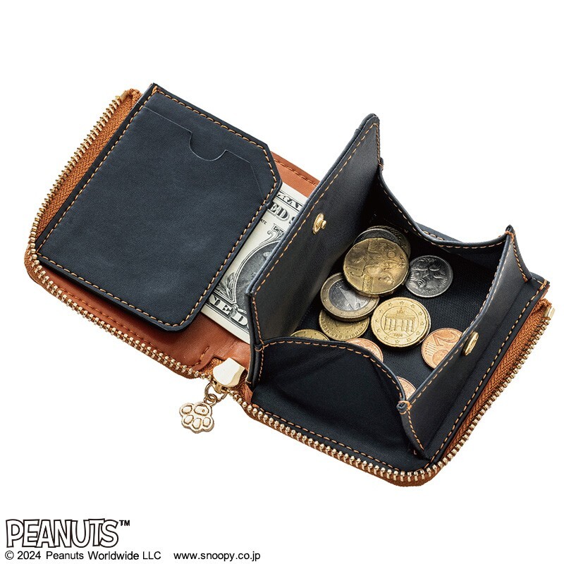 + 95 SNOOPYYEAR OF THE SNAKE compact кошелек BROWN стоимость доставки 270 иен 