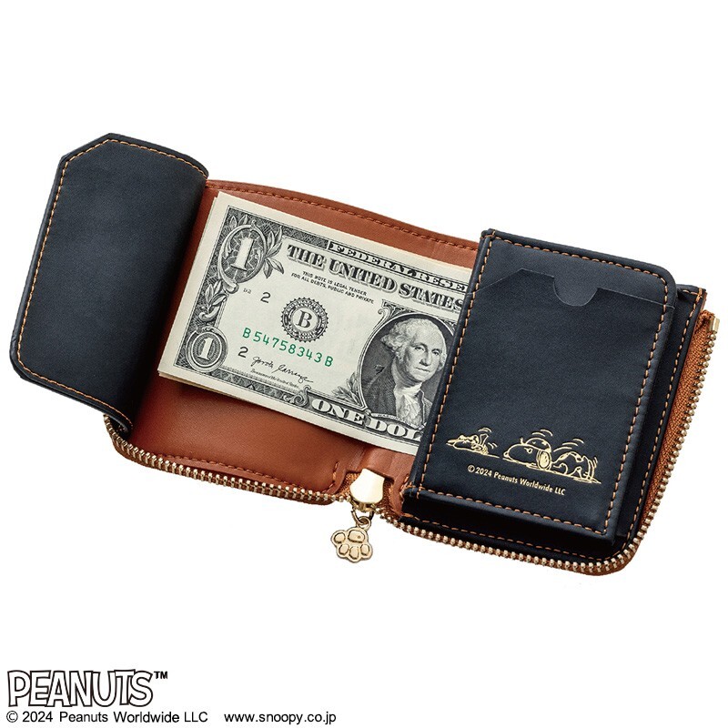 + 95 SNOOPYYEAR OF THE SNAKE compact кошелек BROWN стоимость доставки 270 иен 