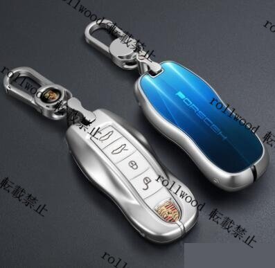 ポルシェ キーケース キーカバー キーホルダー 金屬制 PORSCHE スマート キーケース カイエン マカン パナメーラ 718 911 耐沖撃