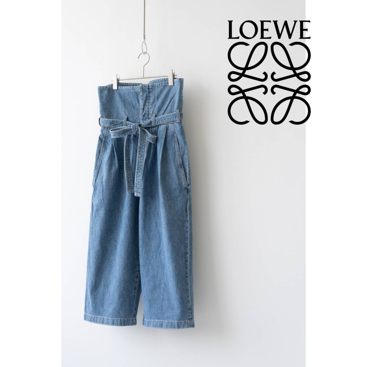 LOEWE ロエベ ワイド デニム パンツ size 38 0606462
