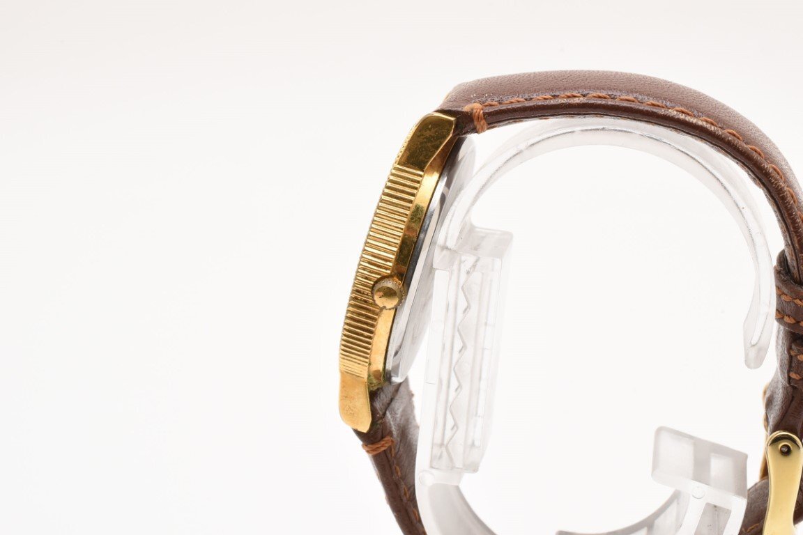  Franklin Mint Gold 2 стрелки GOLD монета браслет часы кожа QUARTZ мужские наручные часы THE FRANKLIN MINT