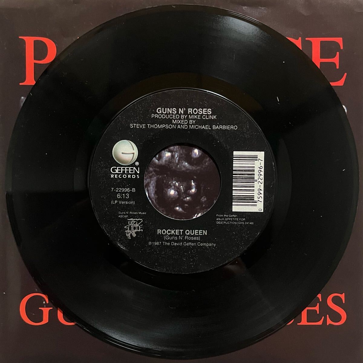 貴重 USオリジナル盤 GUNS N’ ROSES PATIENCE 7インチ_画像4