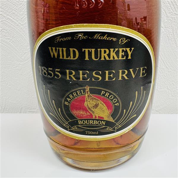 ワイルドターキー WILD TURKEY 1855 RESERVE 750mL 55％ バーボン ウイスキー 洋酒 本體のみ 格安 1円出品 706