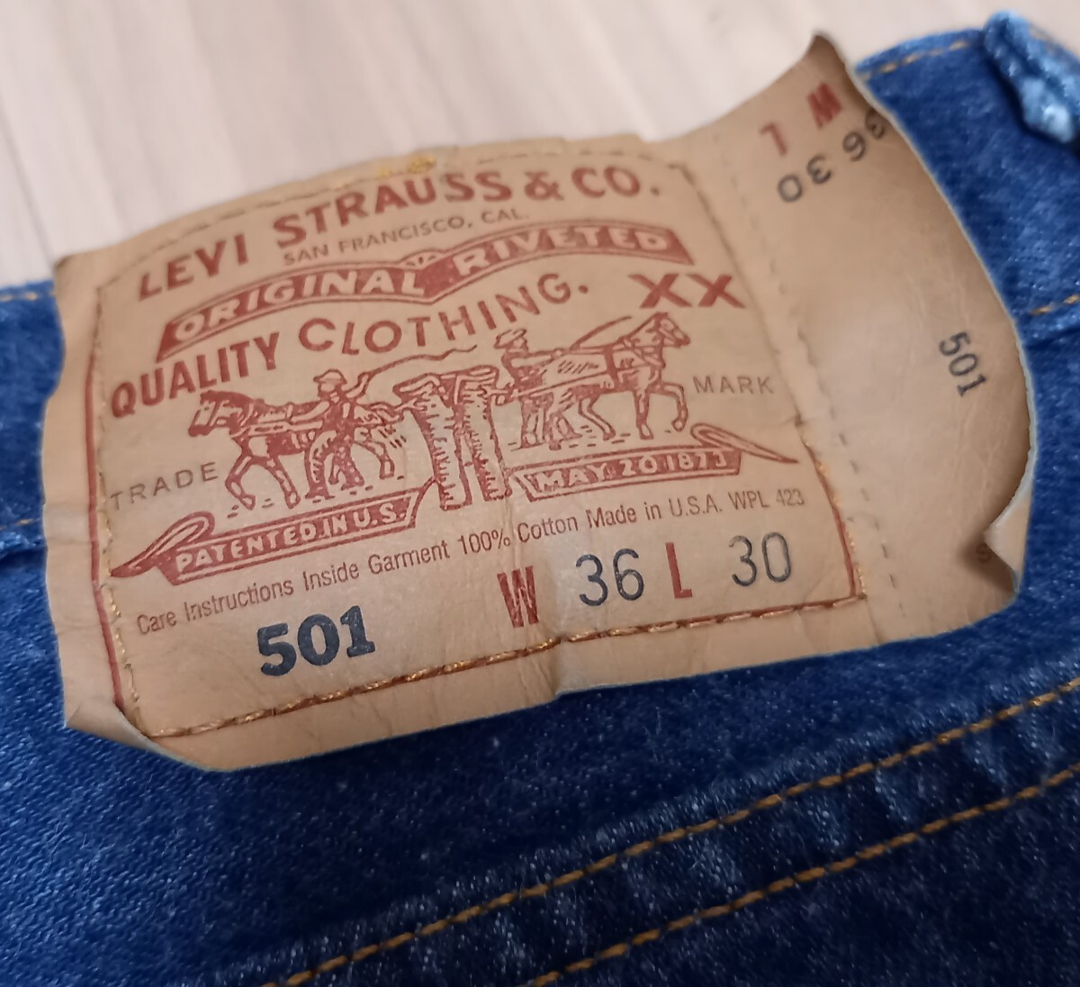 Special濃紺36×30リーバイス501オリジナルLevi'sビンテージUSA制 デニム 検)ヒゲ ハチノス505革ww2片面XX大戦66Lee前期 后期 赤耳 ビッグE
