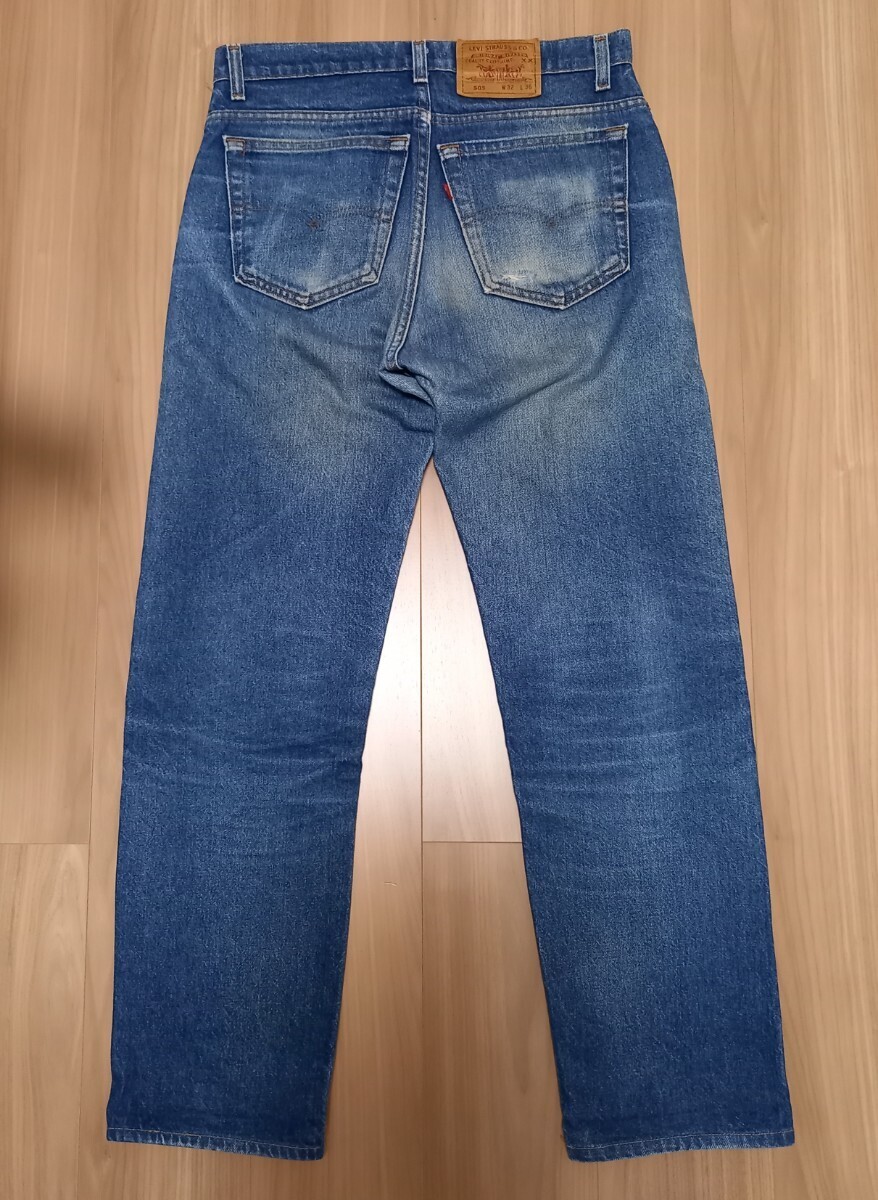 Specialリーバイス505オリジナルLevi'sビンテージUSA制 デニム ヒゲ ハチノス(検501革ww2片面XX大戦66Lee前期 后期 赤耳 ビッグE 506 507