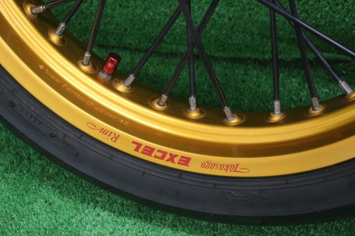 47127/O☆XLR250R.（MD22）取外し EXCEL前后ホイール エキセル