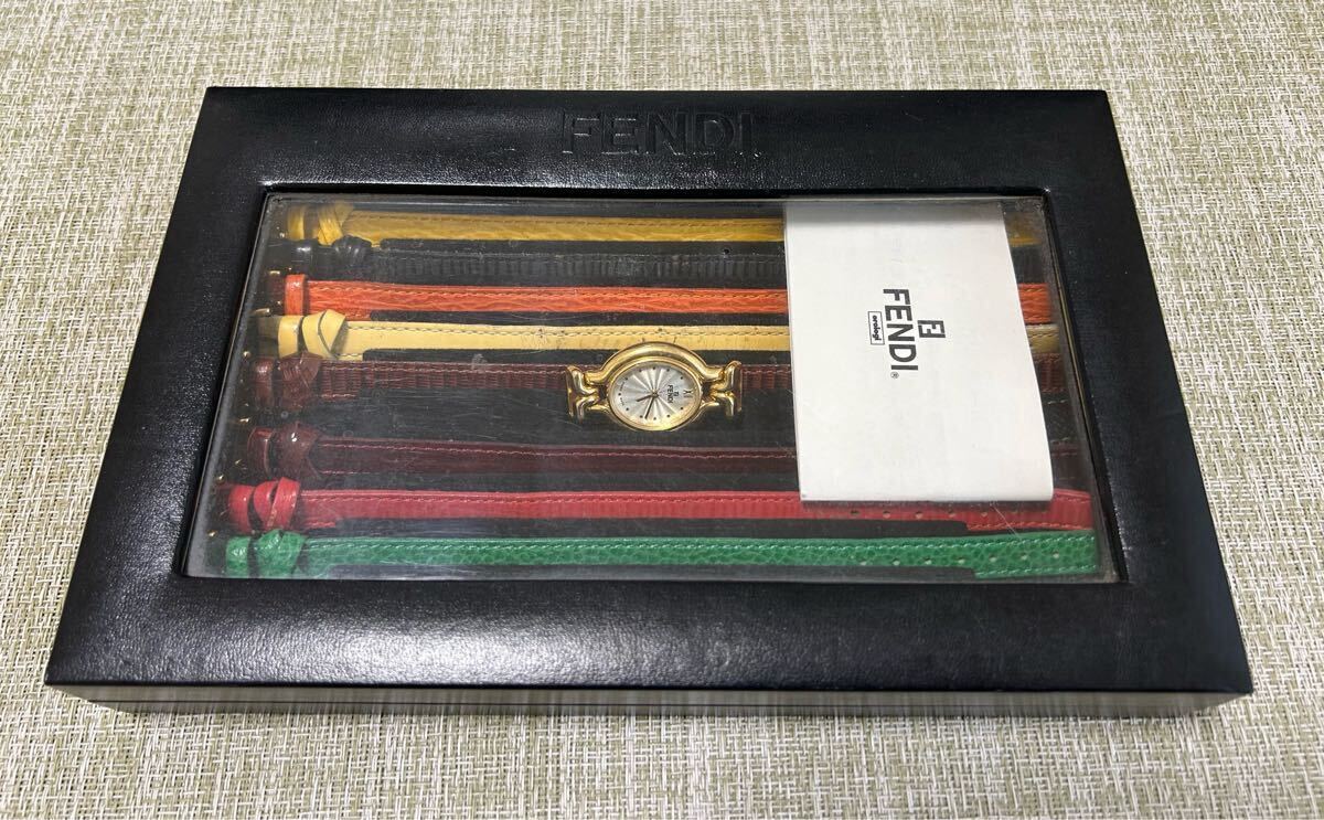 FENDI カメレオン　ウォッチ　動作品　8色　チェンジベルト　フェンデ?！⊥髸r計　640L レディース　正規(guī)品　稼動品