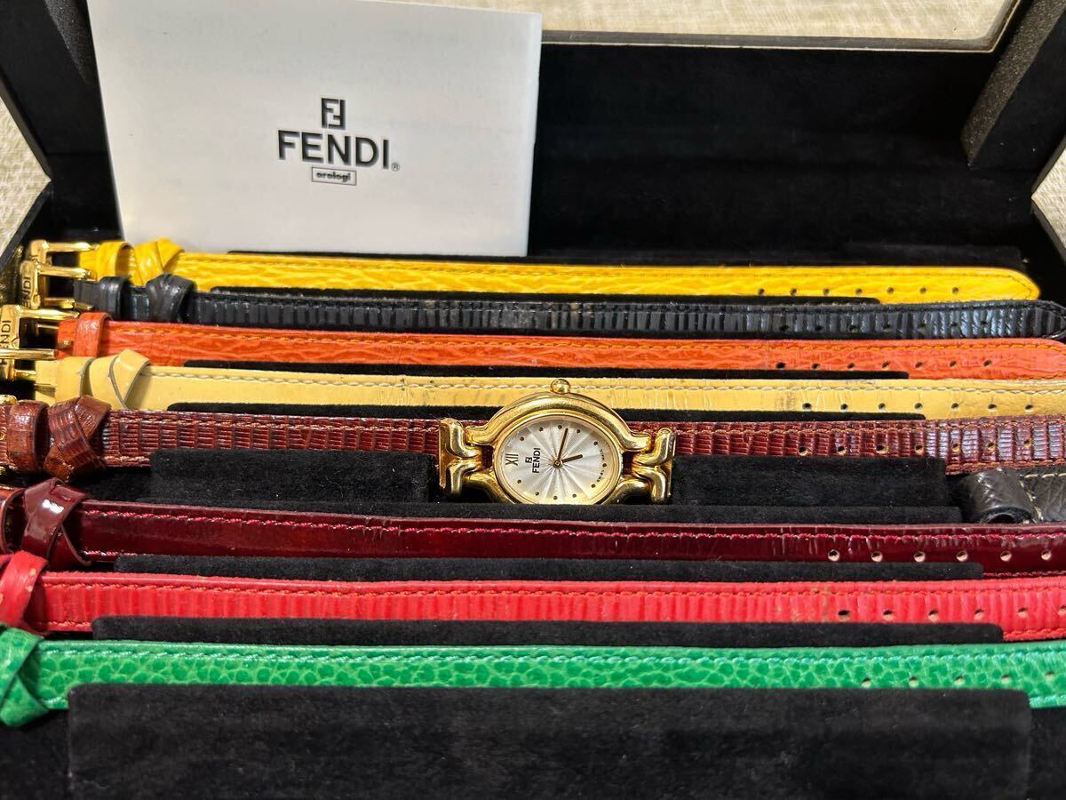 FENDI カメレオン　ウォッチ　動作品　8色　チェンジベルト　フェンディ　腕時計　640L レディース　正規(guī)品　稼動品