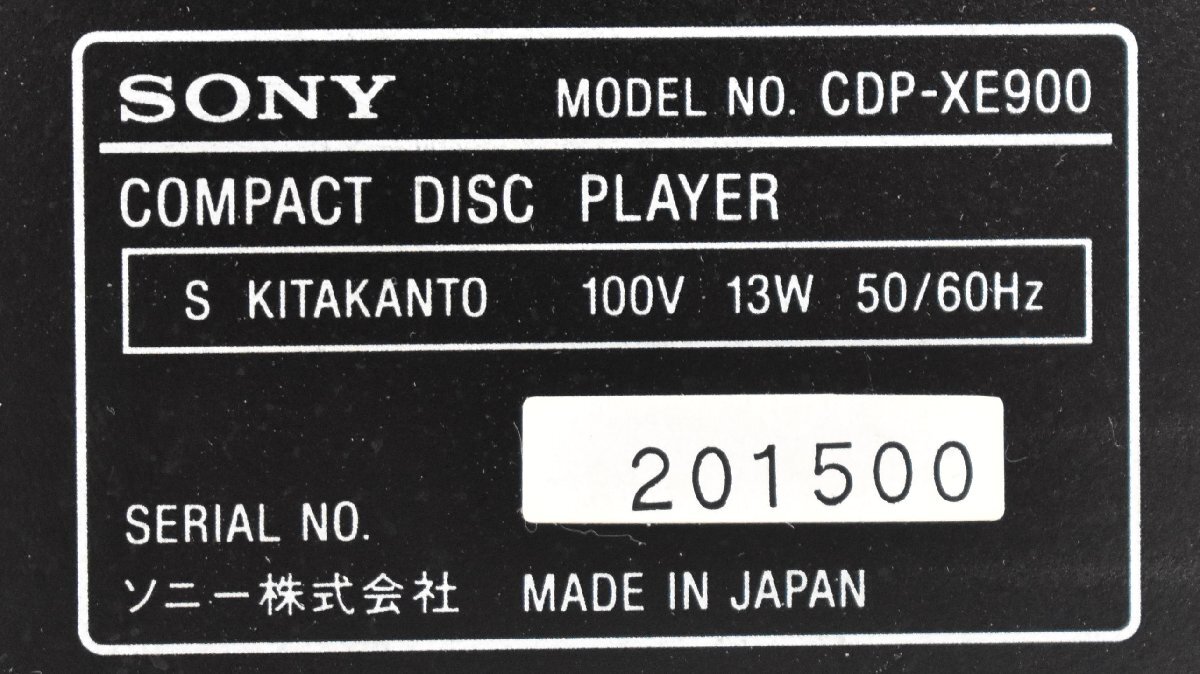 [ J ]2525 SONY CDP-XE900 CD плеер Sony 