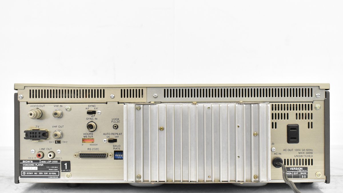 【 J 】298 SONY LDP-2000 LDプレイヤー ソニー 3106385