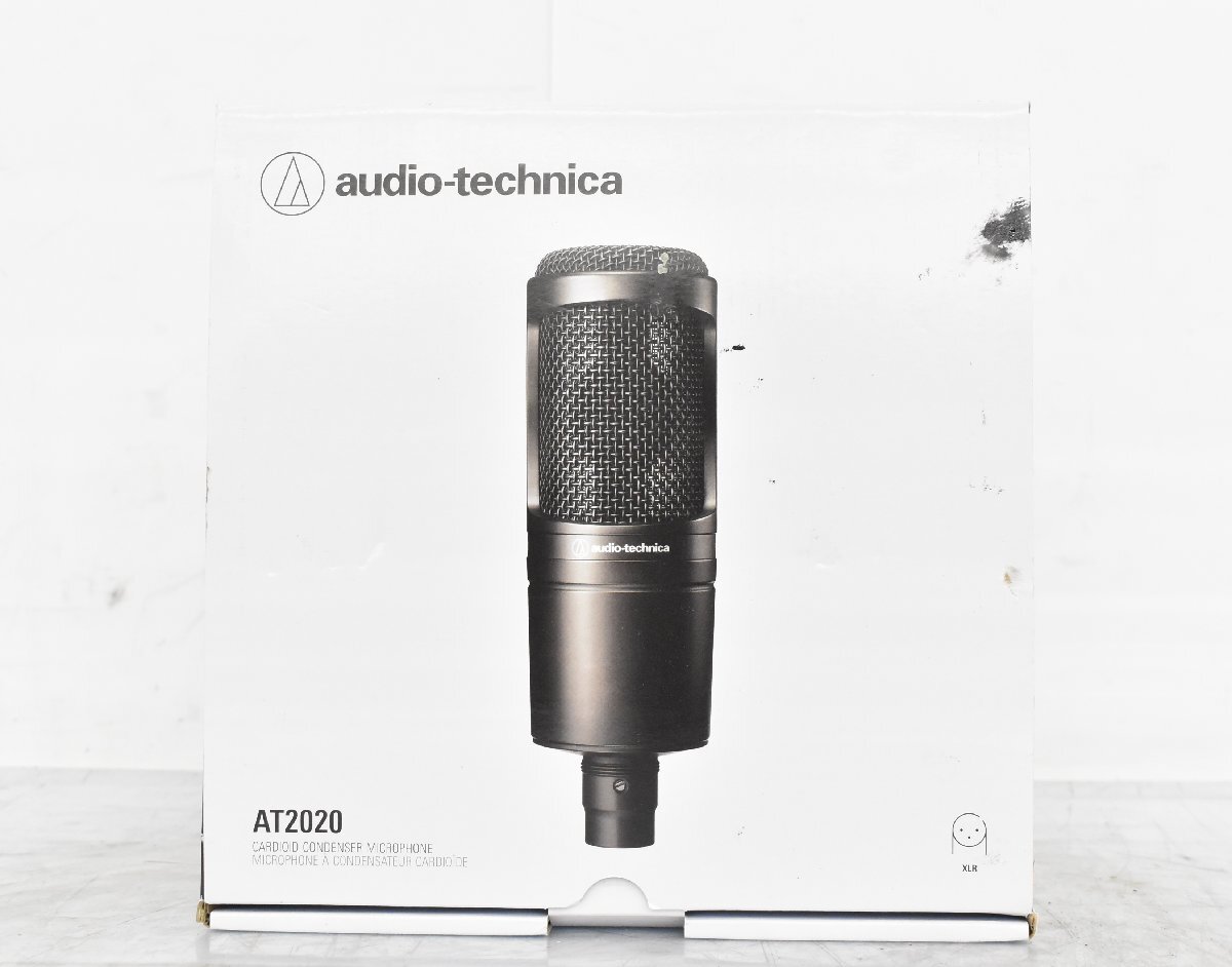 【 J 】213 audio technica AT-2020 コンデンサーマイク オーディオテクニカ 074904