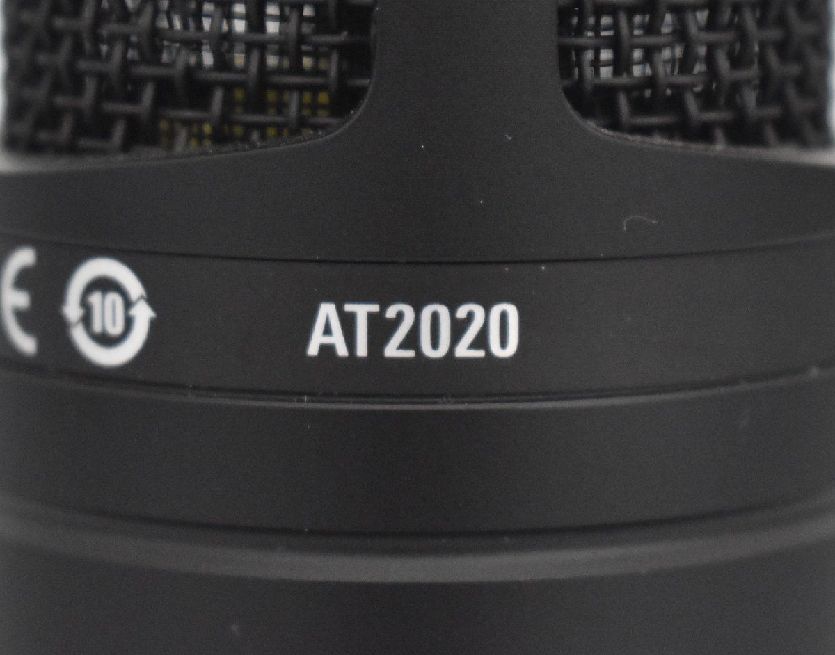 【 J 】213 audio technica AT-2020 コンデンサーマイク オーディオテクニカ 074904