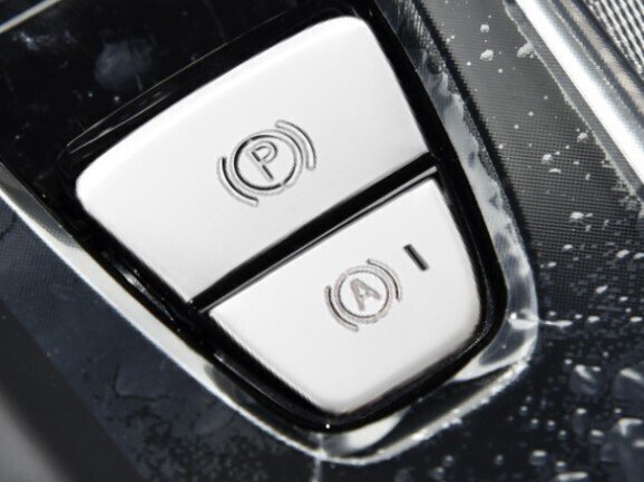 ★新品未使用品★VOLVO ボルボ パーキング ブレーキ レバー カバー XC60 XC40 シルバー SIL★