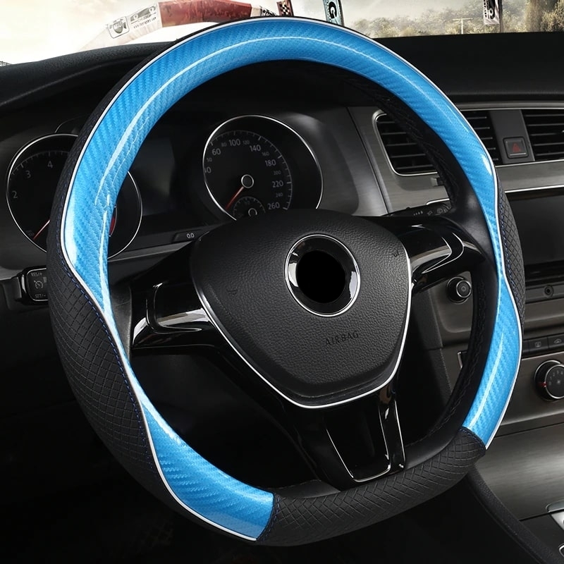 フォード モンデオ CD391 ハンドルカバー ステアリングカバー 車 エナメルレザー 高品質(zhì) 滑り防止 選べる6色 DMB