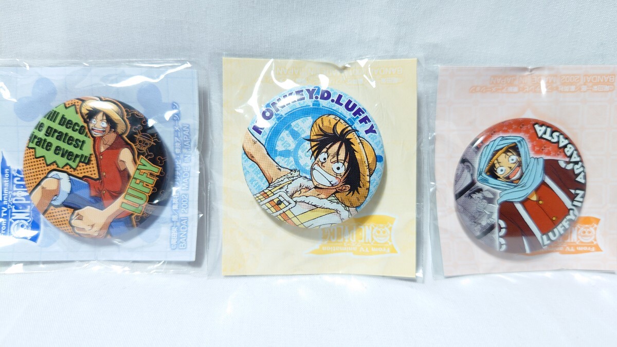 ONE PIECE* One-piece timbaji[rufi]3 вида комплект alaba старт сборник не использовался первый период редкий жестяная банка значок 