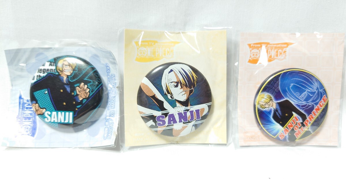 ONE PIECE* One-piece timbaji[ Sanji ]3 вида комплект alaba старт сборник не использовался первый период редкий жестяная банка значок 