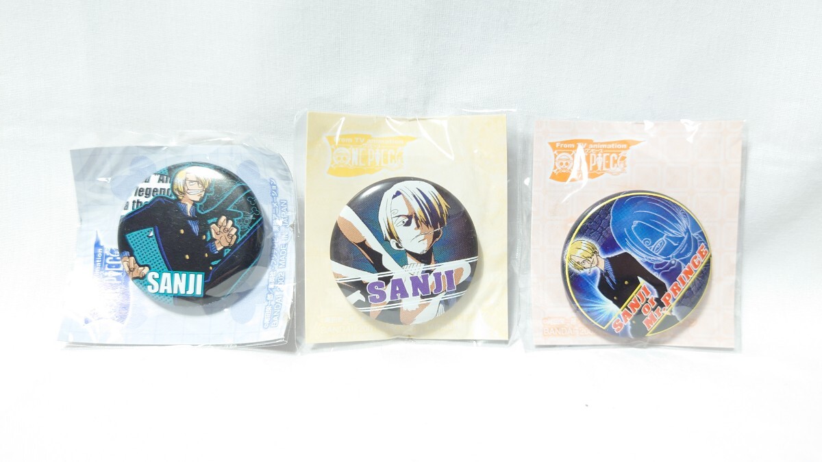 ONE PIECE* One-piece timbaji[ Sanji ]3 вида комплект alaba старт сборник не использовался первый период редкий жестяная банка значок 