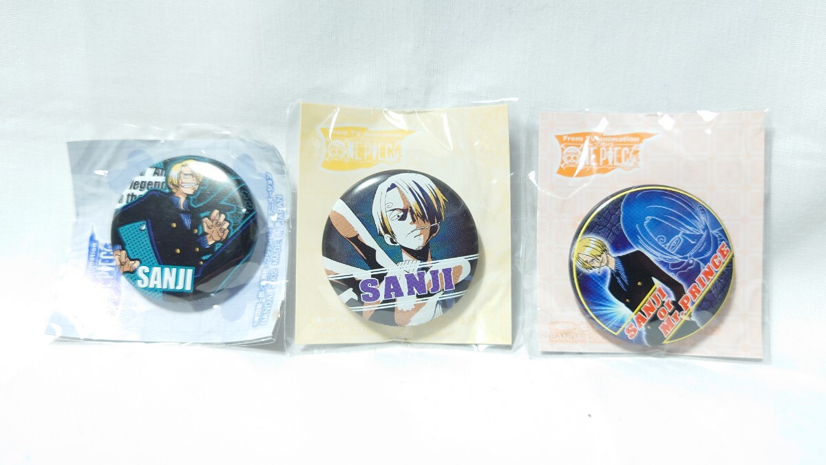 ONE PIECE* One-piece timbaji[ Sanji ]3 вида комплект alaba старт сборник не использовался первый период редкий жестяная банка значок 