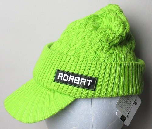 新品 アダバット/adabat ゴルフ　防寒キャップ（イヤーウォーマー）/レターパック\600/定価10450円/098-07005/グリーン