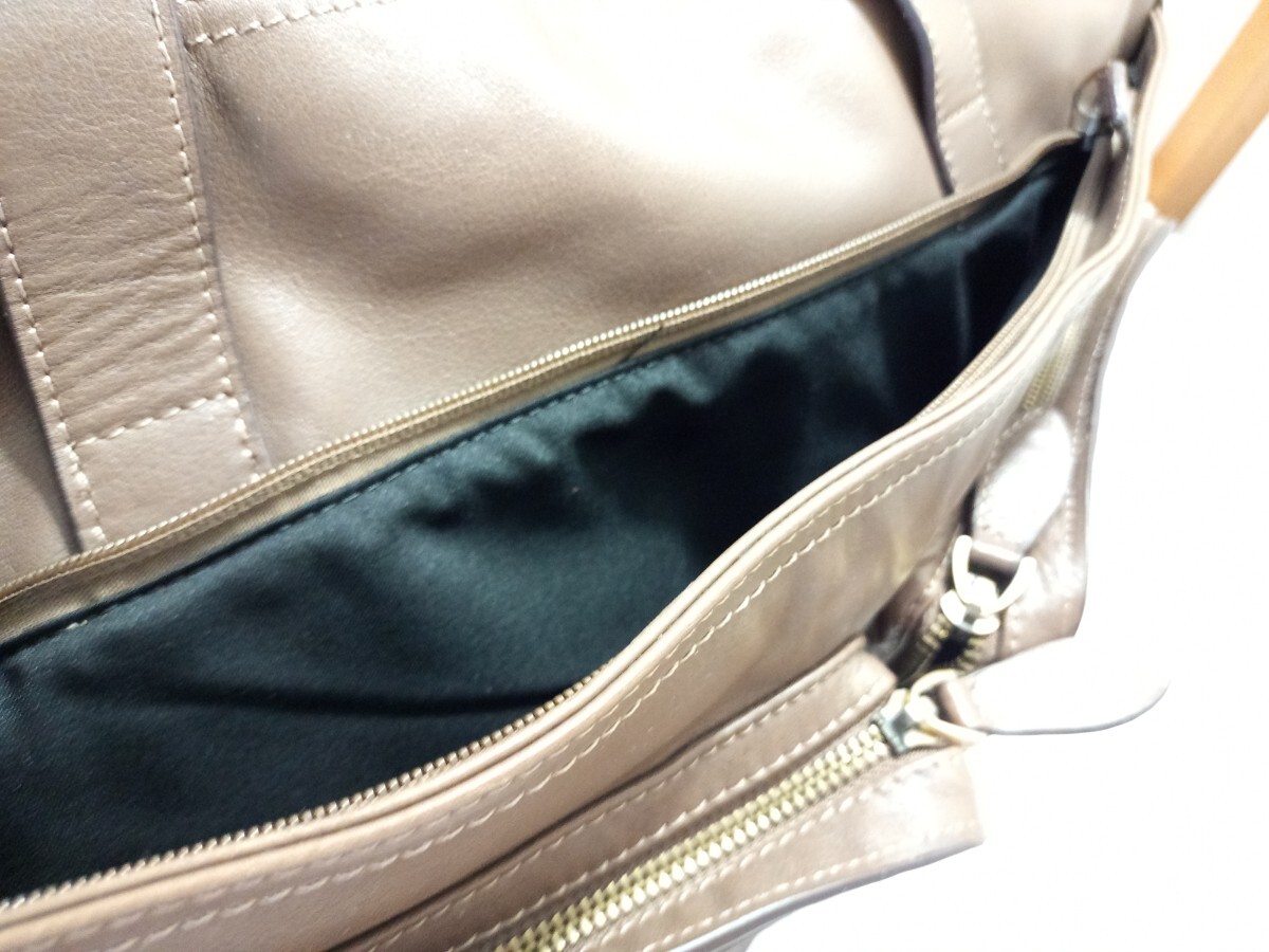 houchouzoku. шт группа натуральная кожа сумка "Boston bag" чай цвет 